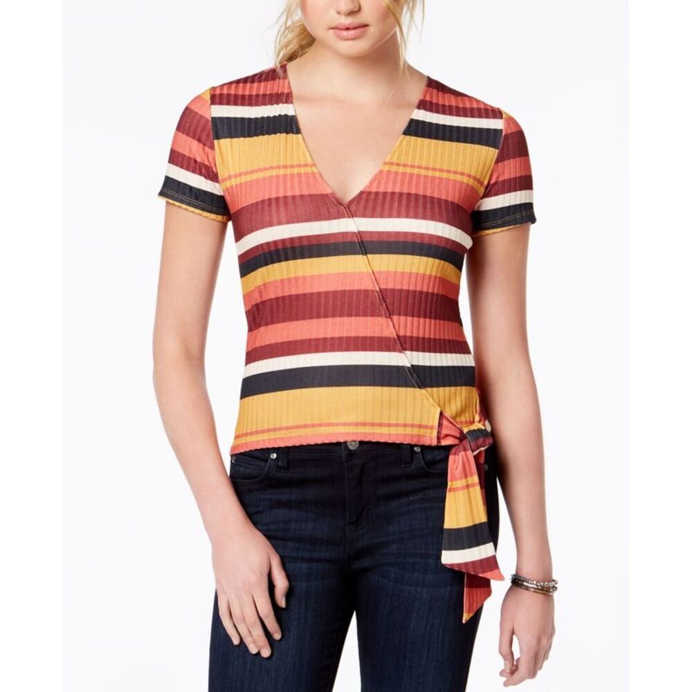 Self Esteem Juniors Striped Wrap Top